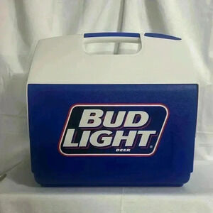 Playmate elite hard to find Bud‎ Light Beer cooler made in USA slide top classic
